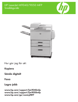 HP LaserJet M9040/M9050 Multifunction Printer series Snabbstartsguide