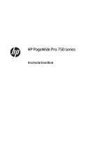 HP PageWide Pro 750 Printer series Användarmanual