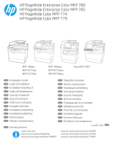 HP PageWide Color MFP 774 Printer series Installationsguide