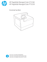 HP PageWide Managed Color P75250 Printer series Användarmanual