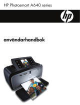 HP Photosmart A640 Printer series Användarmanual