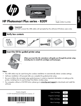 HP Photosmart Plus All-in-One Printer series - B209 Bruksanvisning