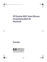 HP Deskjet 950/952c Printer series Användarmanual