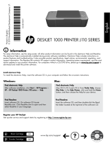 HP Deskjet 1000 Printer series - J110 Bruksanvisning