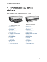 HP Deskjet 6540 Printer series Användarmanual