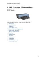 HP Deskjet 6840 Printer series Användarmanual