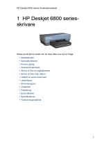 HP Deskjet 6840 Printer series Användarmanual