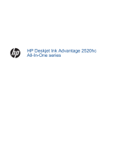 HP Deskjet Ink Advantage 2520hc All-in-One Printer series Användarmanual