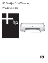 HP Deskjet D1400 Printer series Användarmanual