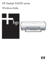 HP Deskjet D4200 Printer series Användarmanual