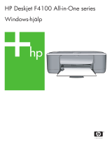 HP Deskjet F4100 All-in-One Printer series Användarmanual