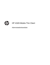 HP 4320t Mobile Thin Client Användarmanual