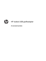 HP USB Dual Output USB Graphics Adapter Användarmanual