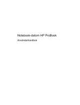 HP ProBook 4720s Notebook PC Användarmanual