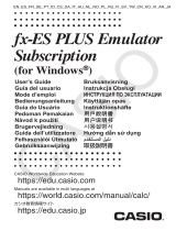 Casio fx-ES PLUS Emulator Subscription Användarmanual