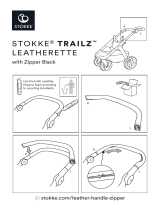 mothercare Stokke Trailz Handle Letherette with zipper Warn Leaflet Användarguide