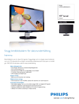 Philips 190CW9FB/00 Product Datasheet