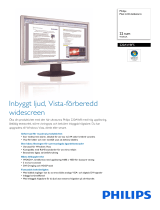 Philips 220AW8FS/00 Product Datasheet