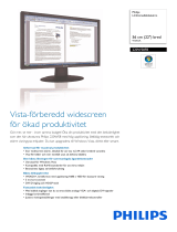 Philips 220WS8FB/00 Product Datasheet