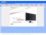 Philips 240PW9ES/00 Användarmanual
