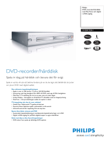 Philips DVDR725H/02 Product Datasheet