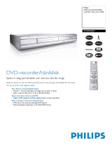 Philips DVDR520H/00 Product Datasheet