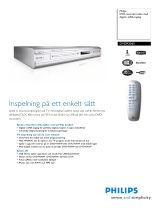 Philips DVDR3365/02 Product Datasheet