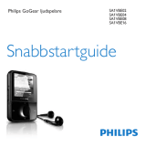 Philips SA1VBE02K/02 Snabbstartsguide