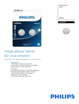 Philips CR2032P2/01B Product Datasheet