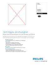 Philips DVDR1625K/30 Product Datasheet