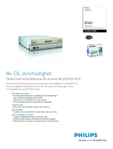 Philips DVDR1648K/00 Product Datasheet