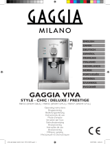 Gaggia Viva Deluxe Bruksanvisning