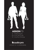 Audio Pro addon t3 Snabbstartsguide