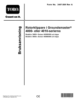 Toro Groundsmaster 4000 Rotary Mower Användarmanual