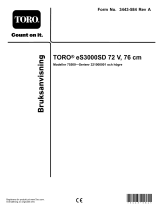 Toro eS3000SD 72V TORO 76cm Användarmanual