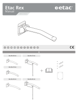 Etac Rex wall-mounted toilet arm support Användarmanual
