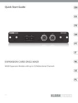 Klark Teknik DN32-MADI Snabbstartsguide