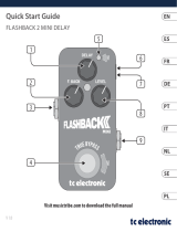 TC Electronic FLASHBACK 2 MINI DELAY Snabbstartsguide