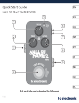 TCElectronic HALL OF FAME 2 MINI REVERB Snabbstartsguide