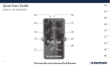 TCElectronic SUB 'N' UP MINI OCTAVER Snabbstartsguide