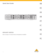 Behringer AMP800 Snabbstartsguide