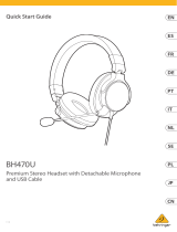 Behringer BH470U Premium Stereo Headset Snabbstartsguide