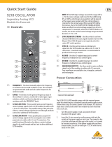 Behringer 921B Oscillator Legendary Analog VCO Module for Eurorack Snabbstartsguide