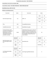 Whirlpool AWG 914 S/D1 Product Information Sheet