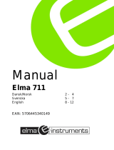 Elma Instruments 711 Användarmanual