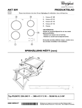 Whirlpool AKT 809/NE Program Chart