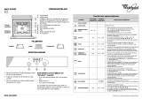 Whirlpool AKZ 431/IX/01 Program Chart