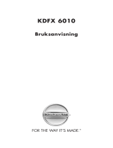 KitchenAid KDFX 6010 Användarguide