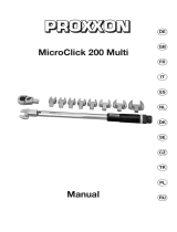 Proxxon MicroClick 200 Multi Användarmanual