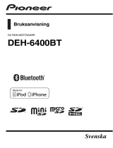 Pioneer DEH-6400BT Användarmanual